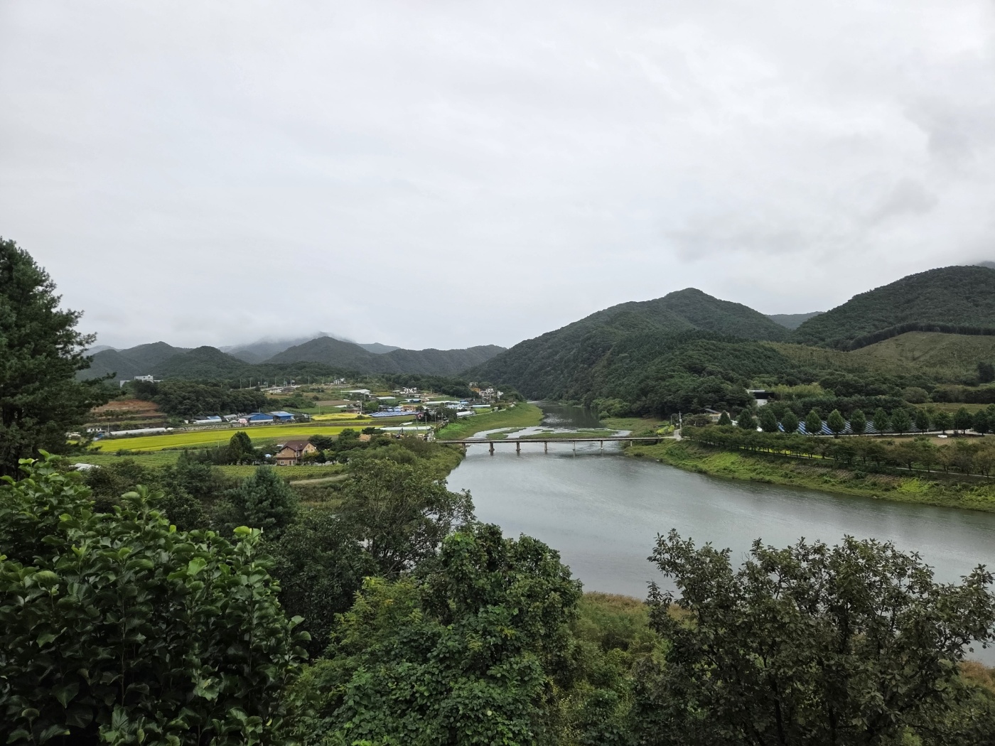 화양강휴게소 뷰